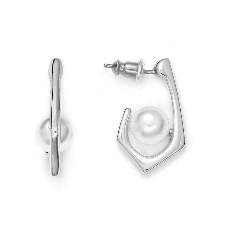 Kolczyki dzwonki z perełkami (P14632AG)