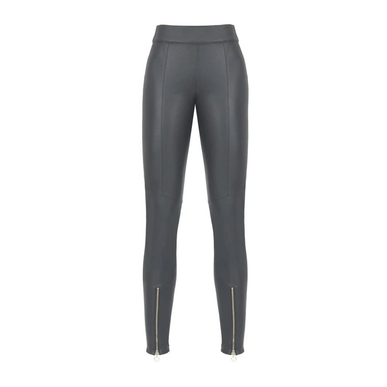 Stylowe Ecopelle Leggings Pinko