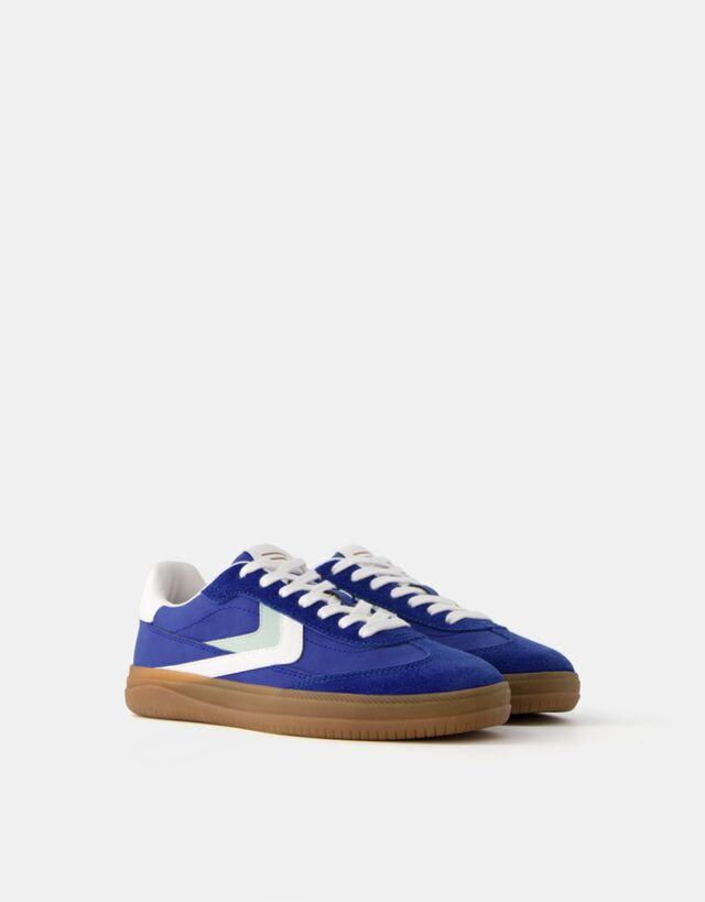 Bershka Buty Sportowe Retro Kobieta 40 Niebieski