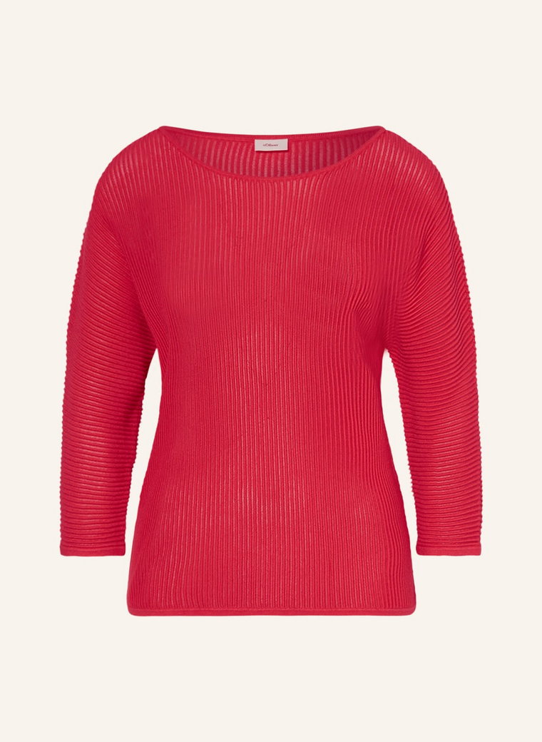 S.Oliver Black Label Sweter Z Rękawem 3/4 pink