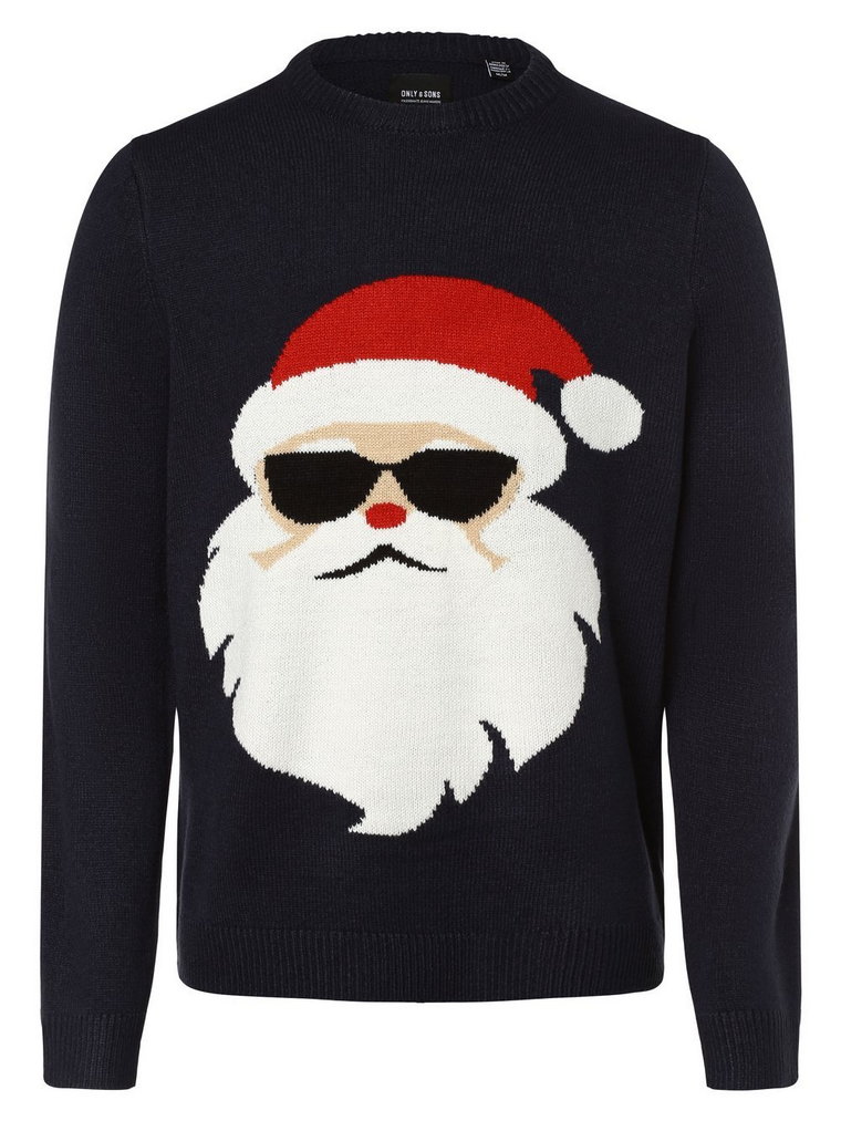 Only&Sons - Sweter męski  ONSXMas, niebieski