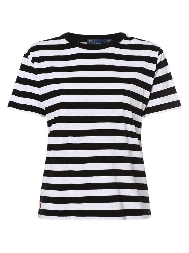 Polo Ralph Lauren - T-shirt damski, czarny|biały