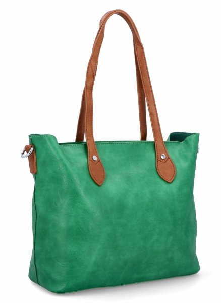 Duże Torebki Damskie Shopper Bag firmy Herisson Zielone (kolory)