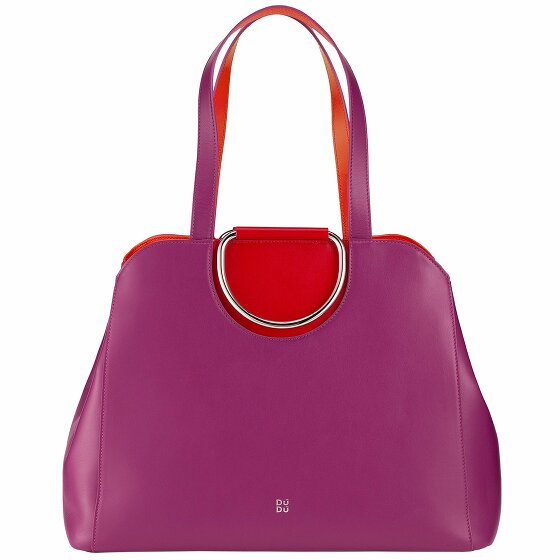 DuDu Shopper bag skóra 36 cm fuchsia