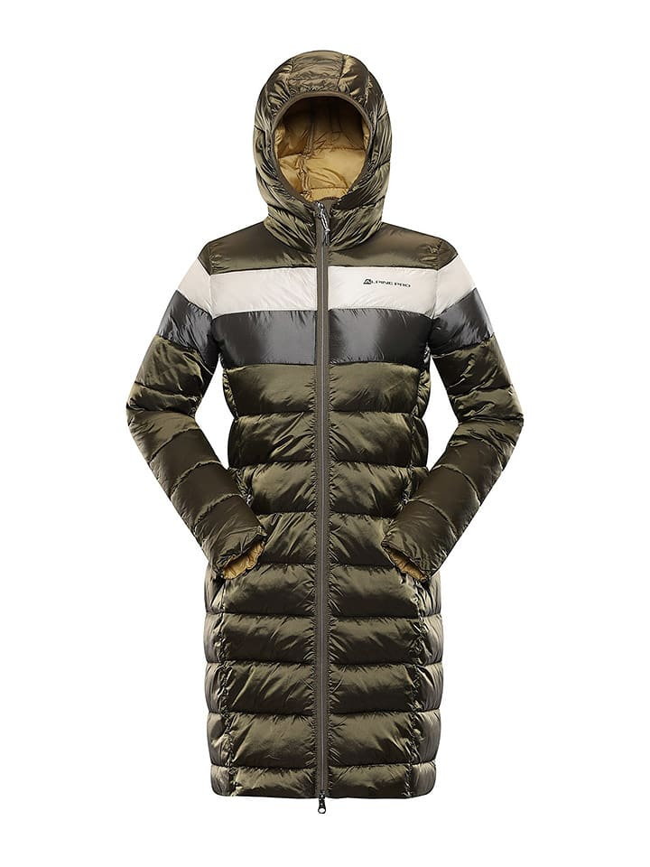 Alpine Pro Płaszcz pikowany "Shepa" w kolorze khaki