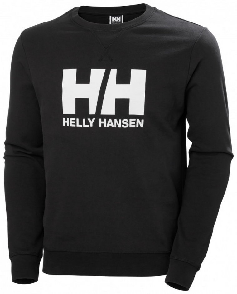 Męska bluza dresowa nierozpinana bez kaptura Helly Hansen HH Logo Crew Sweat - czarna