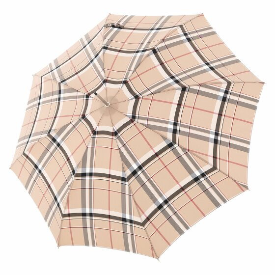 Doppler Manufaktur Classic Elegance Stick Umbrella 91 cm check beige