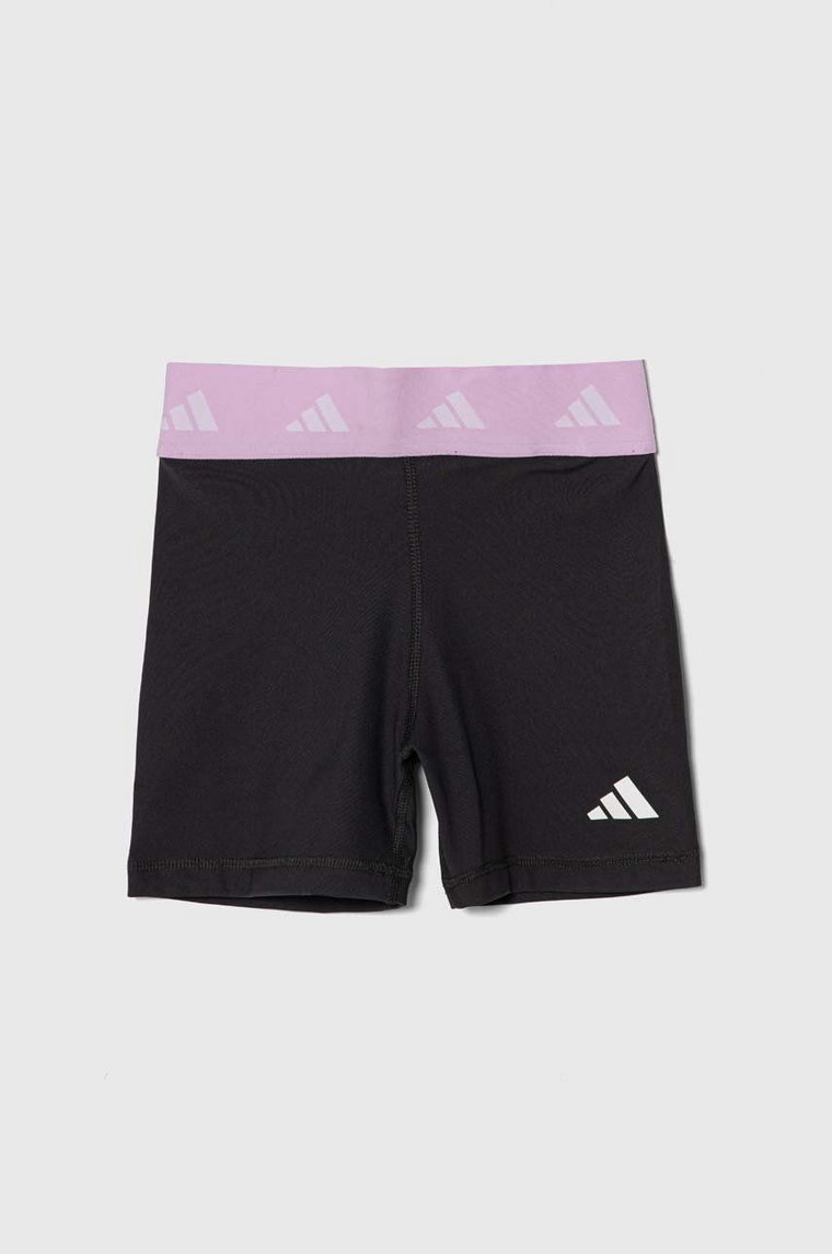 adidas szorty dziecięce kolor czarny gładkie