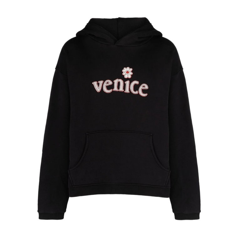Czarny Sweter z Bawełny Venice ERL