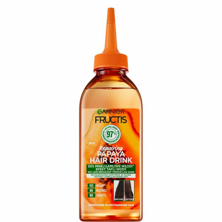 Fructis Hair Drink Papaya Odżywka lamelarna do włosów