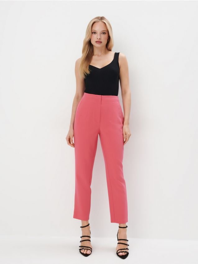 Mohito - Eleganckie spodnie różowe - fuksjowy