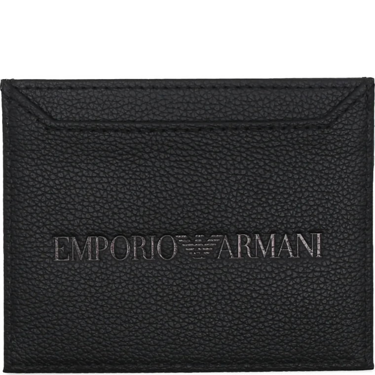 Emporio Armani Skórzane etui na karty