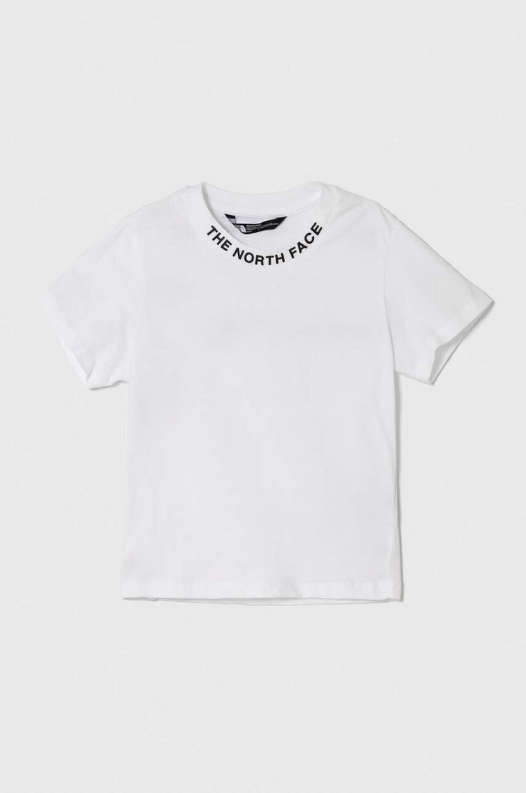 The North Face t-shirt bawełniany NEW SS ZUMU TEE kolor biały z nadrukiem