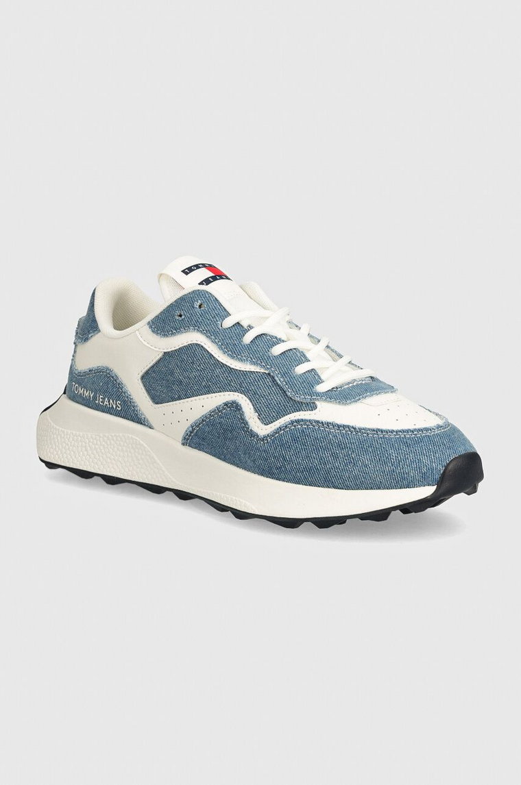 Tommy Jeans sneakersy TJW RETRO RUNNER DENIM kolor niebieski EN0EN02655