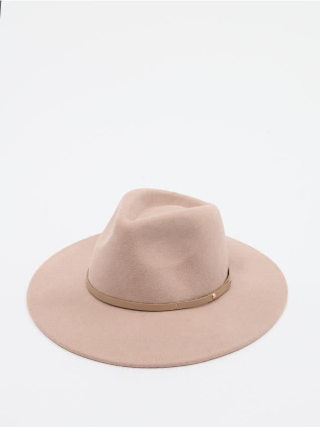 Mohito - Wełniany kapelusz z szerokim rondem - beżowy