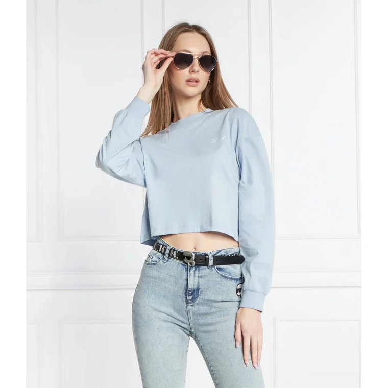 Karl Lagerfeld Bluza signature | Cropped Fit