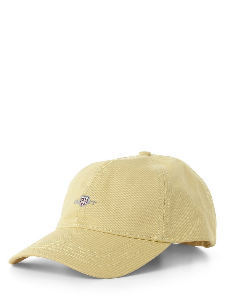 Gant - Męska czapka z daszkiem, żółty