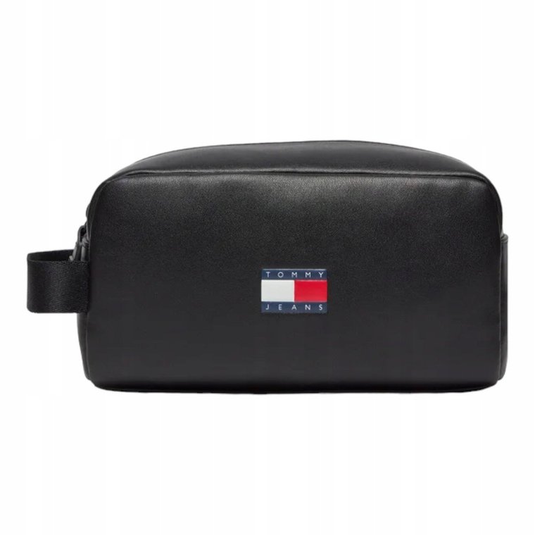 Tommy Hilfiger Kosmetyczka Męska Tjm Heritage Leather Washbag Czarna