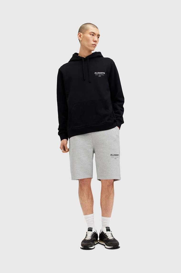 AllSaints szorty bawełniane UNDRGRND SWEATSHORT kolor szary M002TC