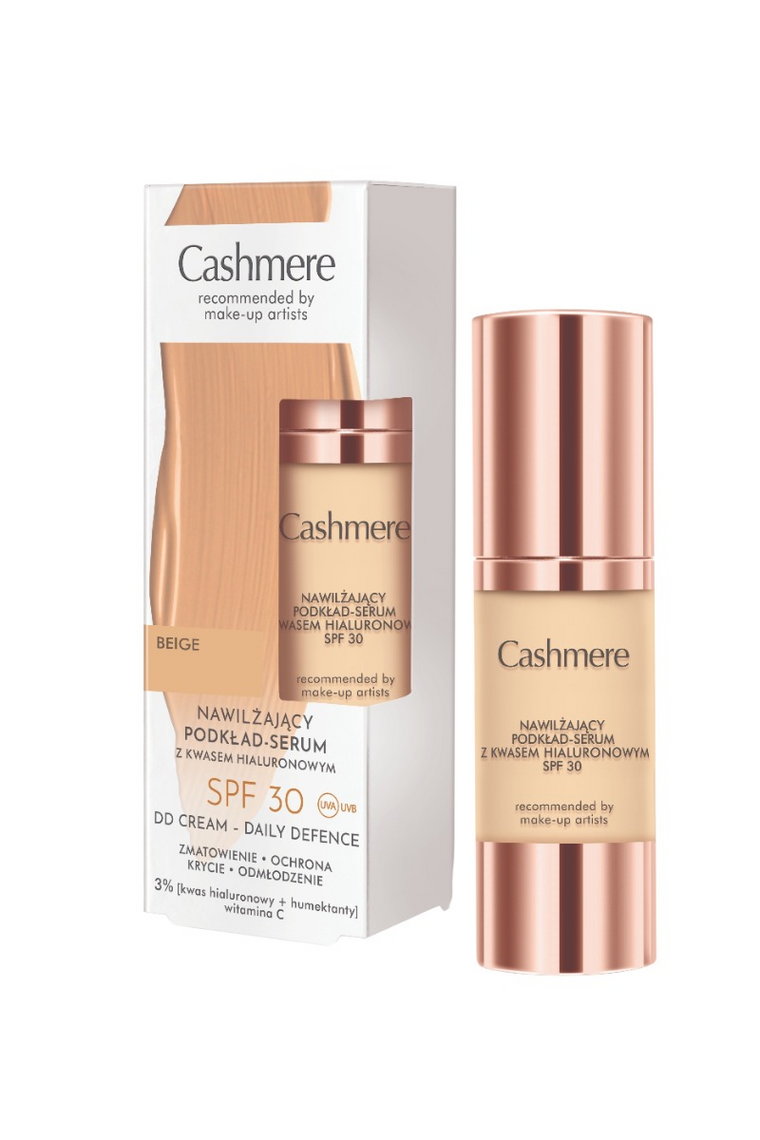 Cashmere DD Cream Kwas Hialuronowy SPF30 - Nawilżający podkład-serum 02 Natural 30ml