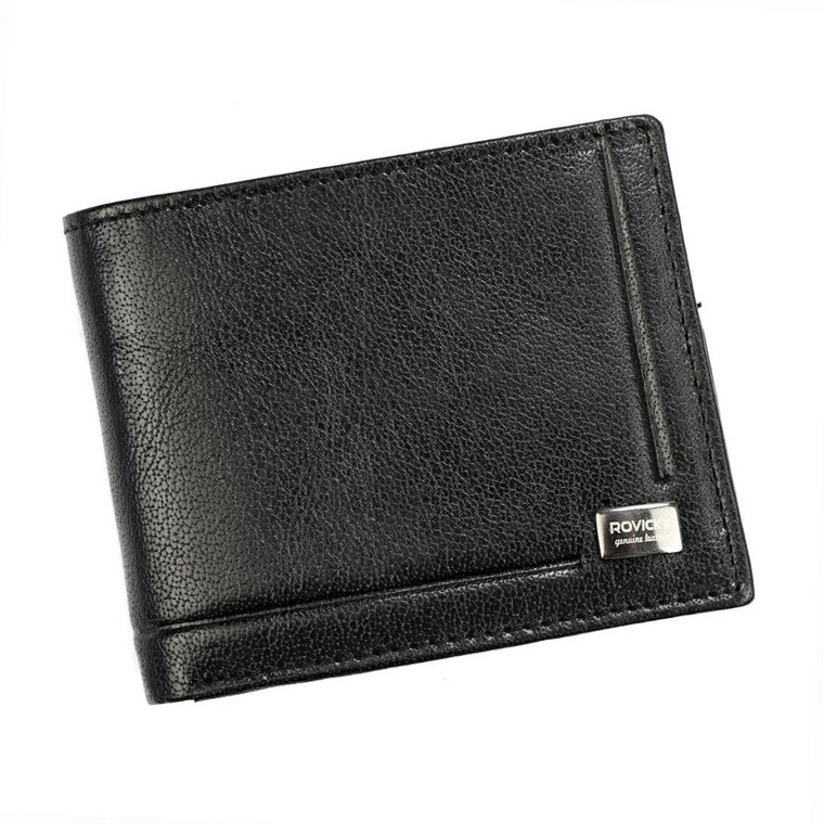 Skórzany portfel męski z ochroną kart RFID Protect  Rovicky