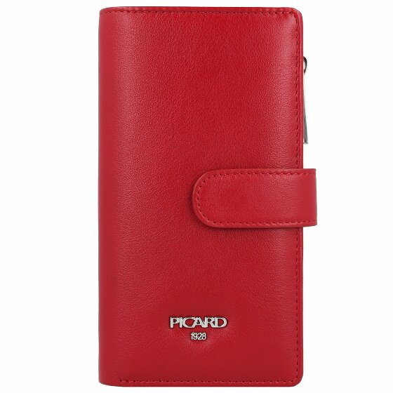 Picard Bingo Credit Card Case Leather 9 cm rot