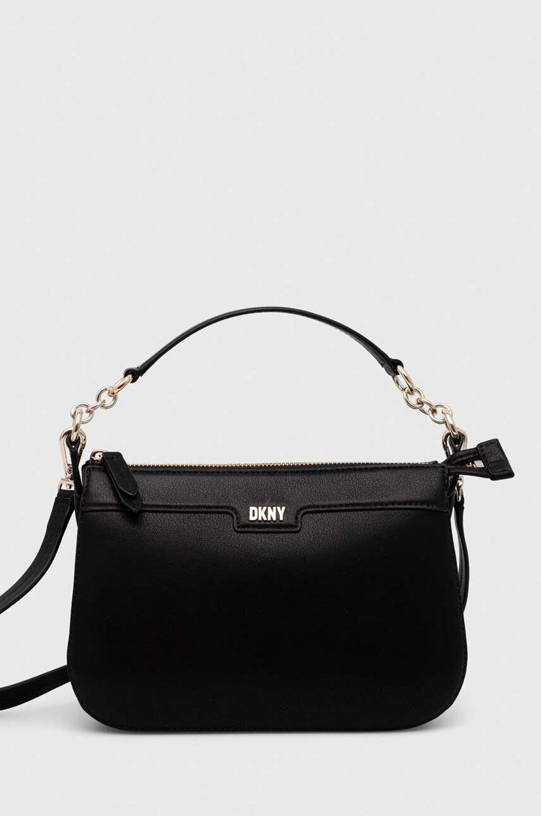 Dkny torebka skórzana kolor czarny R333CY40