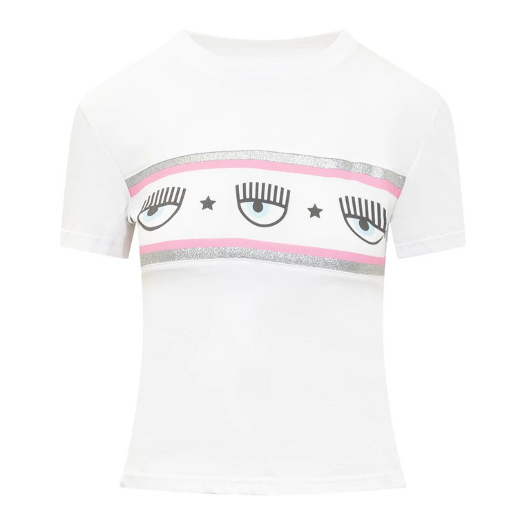 Glitter Maxi Logomania T-shirt Chiara Ferragni Collection