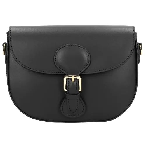 Wojas Czarna Torebka Damska Typu Saddle Bag