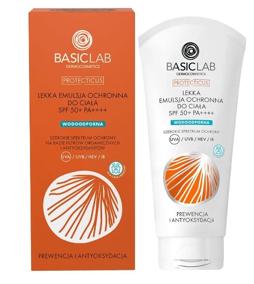 Basiclab Dermocosmetics Lekka emulsja ochronna do ciała SPF 50+