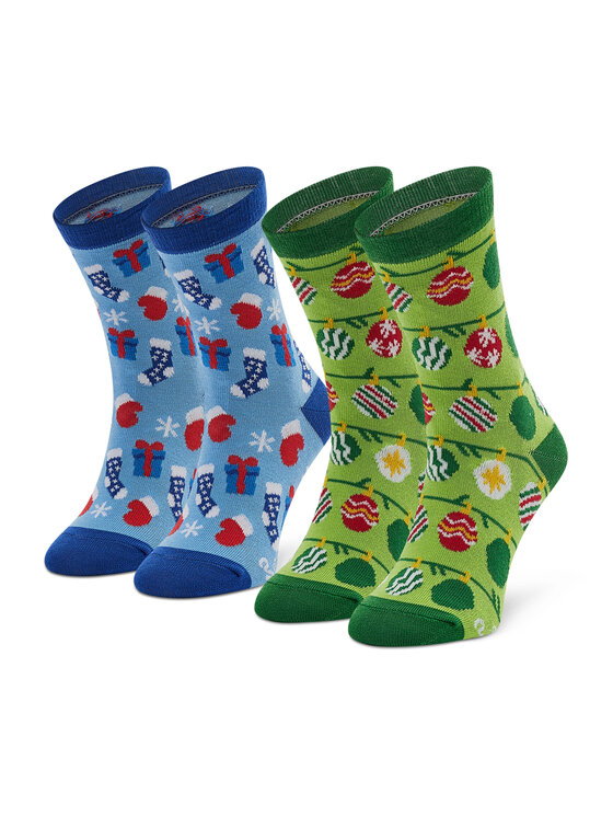 Zestaw 2 par wysokich skarpet dziecięcych Rainbow Socks