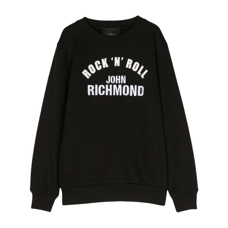 Bluza z kontrastowym logo John Richmond