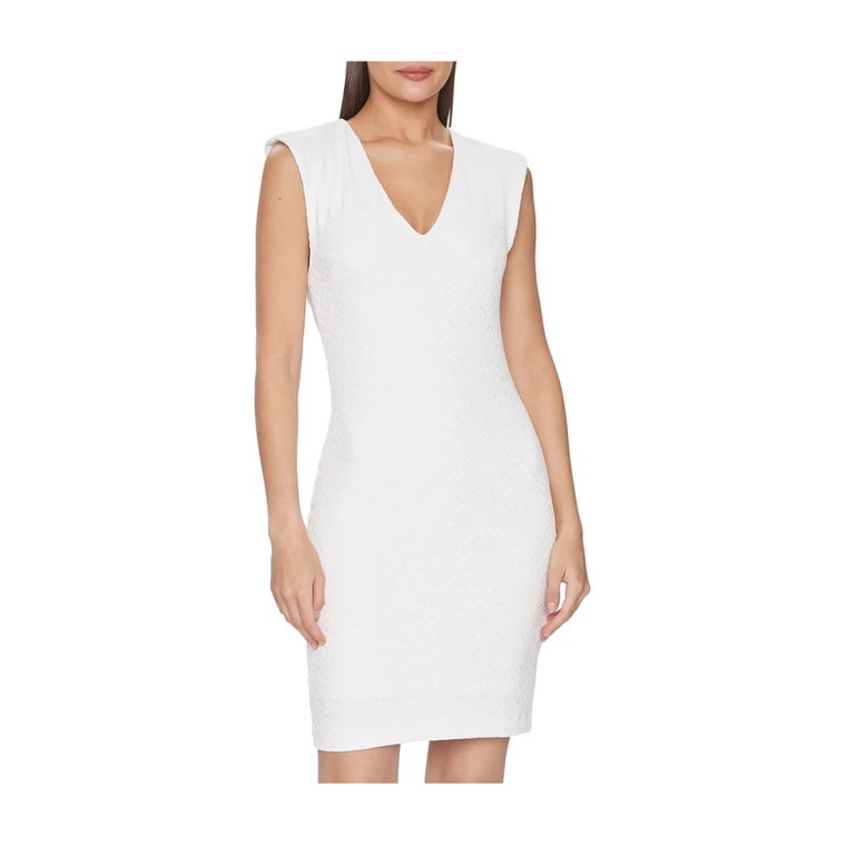 Biała Elegancka Sukienka dla Kobiet Guess