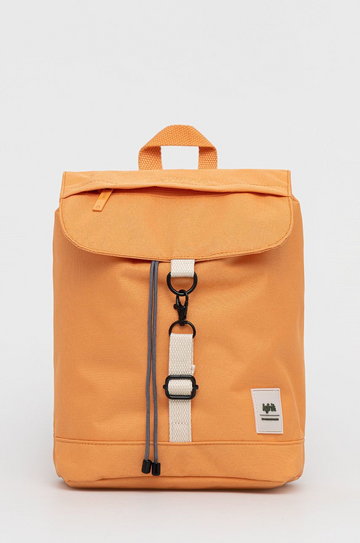 Lefrik plecak damski kolor pomarańczowy duży gładki