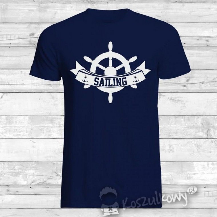 Sailing - męska koszulka z nadrukiem