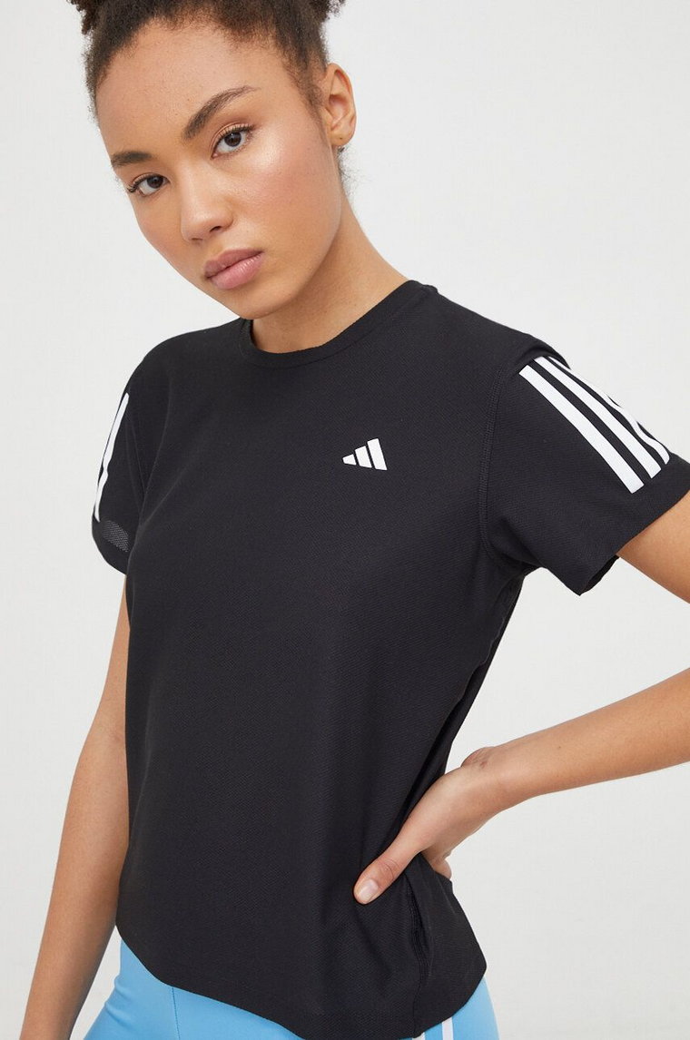 adidas Performance t-shirt do biegania kolor czarny IN2961