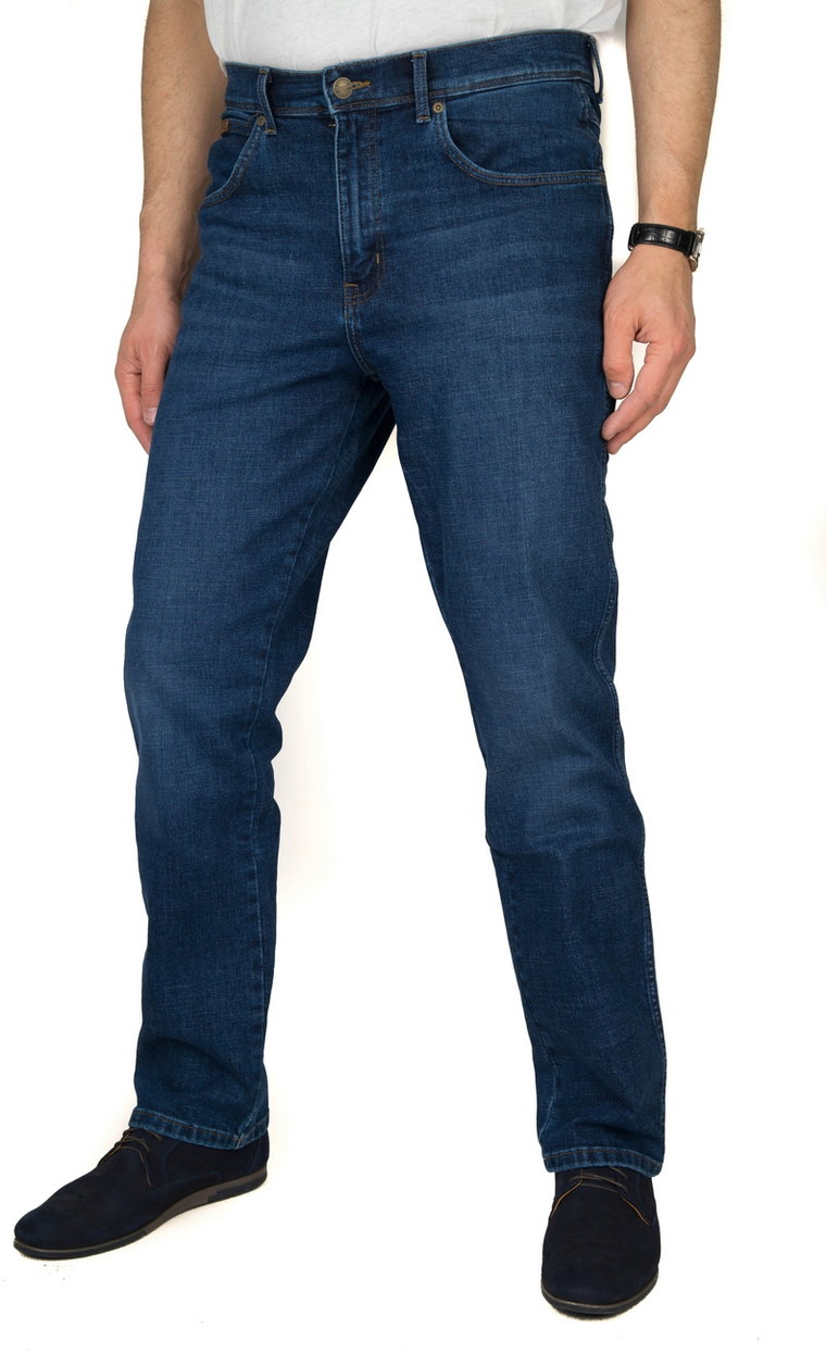 WRANGLER TEXAS MĘSKIE SPODNIE JEANSOWE DARK WASH W121CT30R