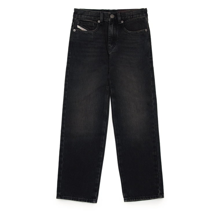 Czarne proste jeansy z gradientem - 2001 D-Macro Diesel