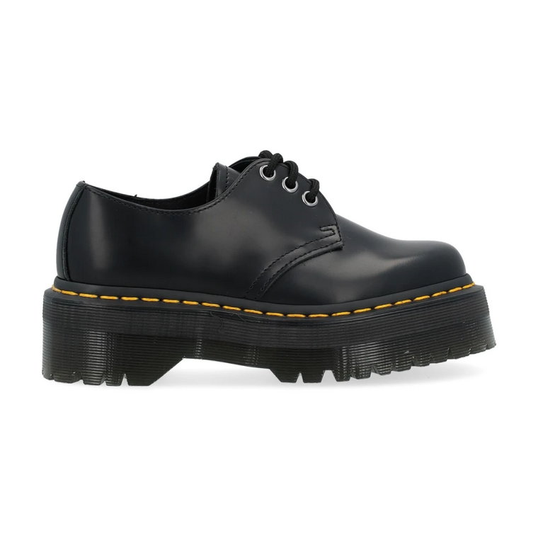 1461 Quad Polished Smooth Skórzane Buty na Platformie Dr. Martens