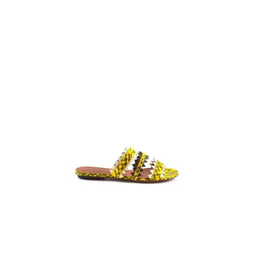 L'Autre Chose, sandals Żółty, female,