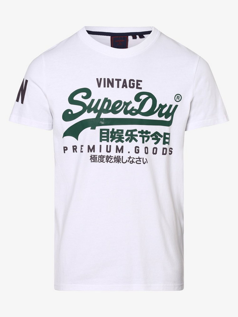 Superdry - T-shirt męski, biały