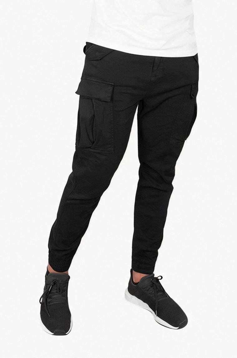 Alpha Industries spodnie bawełniane Airman Pant kolor czarny 188201.03