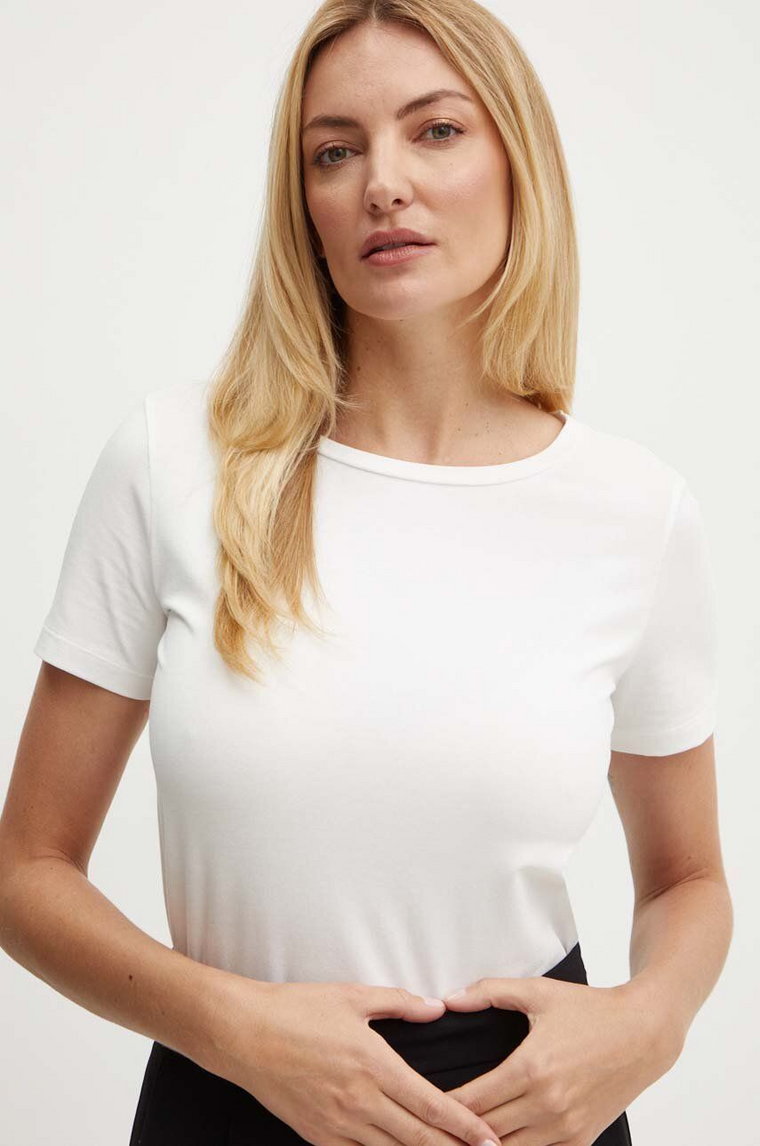 Weekend Max Mara t-shirt damski kolor biały 2425976011600