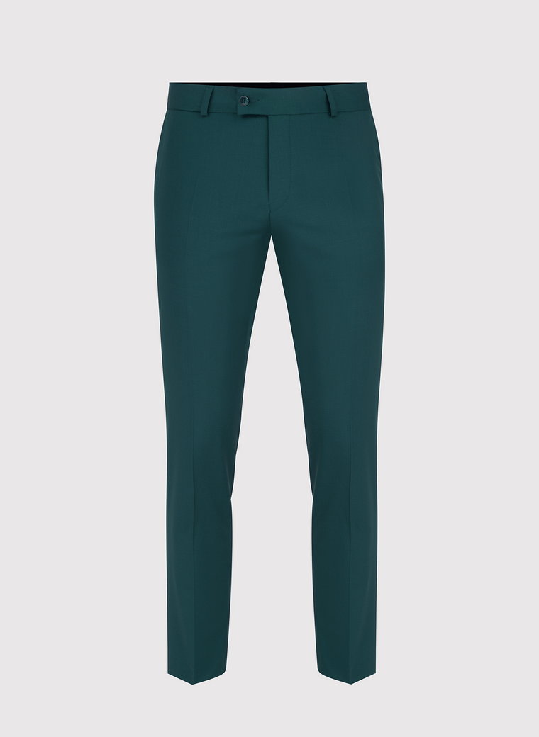 Spodnie garniturowe w kolorze zielonym