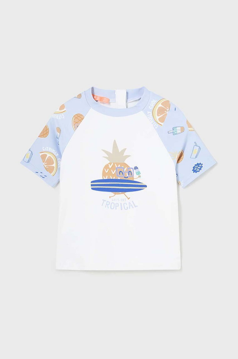 Mayoral t-shirt kąpielowy niemowlęcy kolor niebieski