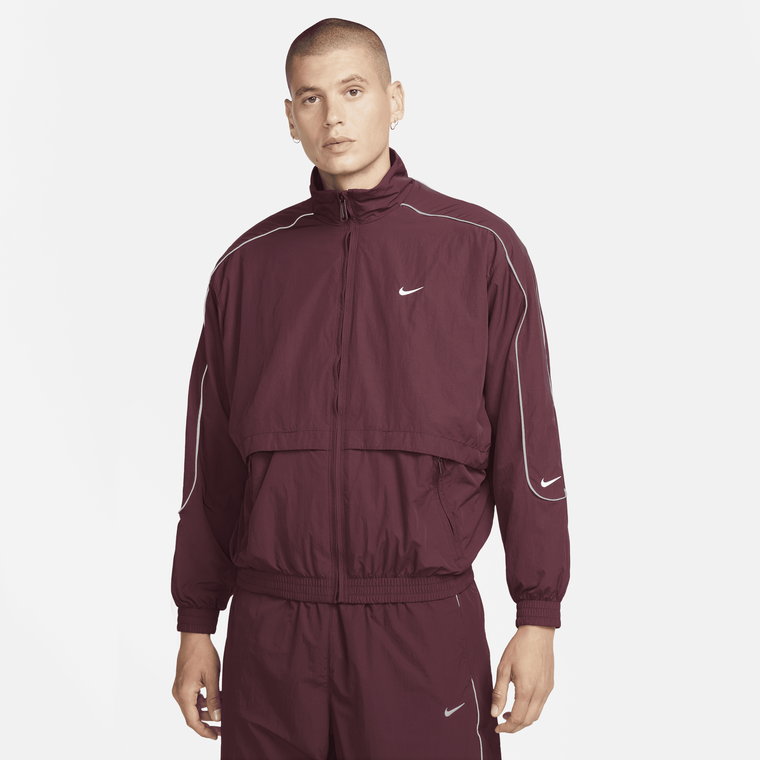 Męska bluza dresowa z tkaniny Nike Sportswear Solo Swoosh - Czerń