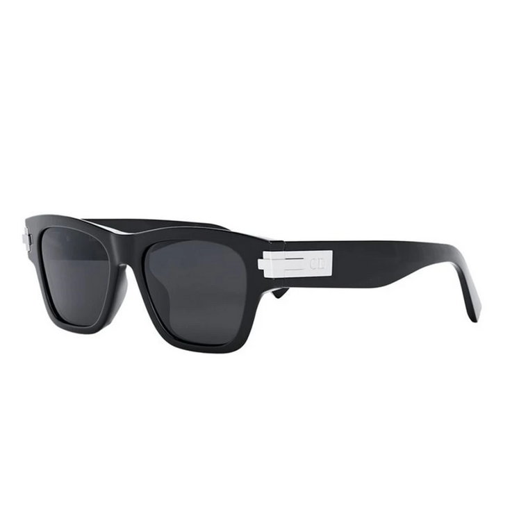 Czarne okulary przeciwsłoneczne z połyskiem Dior