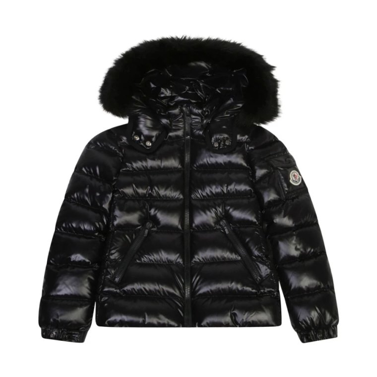 Czarna Parka dla Dziewczynek Moncler