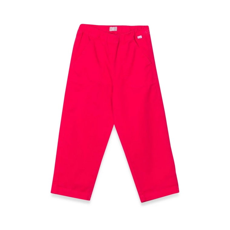Stylowe Carmine Red Spodnie dla Dziewczynek Il Gufo