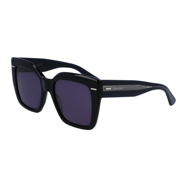 Czarne/Szare Niebieskie Okulary Przeciwsłoneczne Ck23508S Calvin Klein